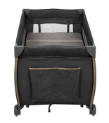 Shop Monbebe Play Yard with Full-Size Rocking Bassinet, Castle Point at GoodBuy Gear