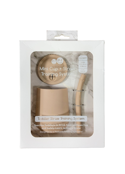Shop ezpz Mini Cup and Straw, Oat at GoodBuy Gear