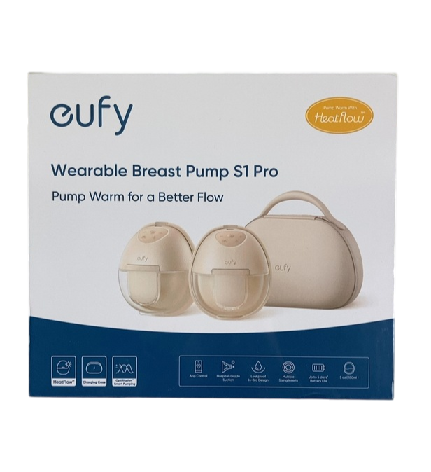 thumbnail image 2 of Eufy Wearable Electric Breast Pump S1 With Heating Tech – App Controlled, Hands-Free 2 of 5