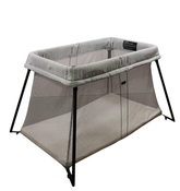 Shop BabyBjorn Travel Crib Light Bundle with Fitted Sheet, Silver at GoodBuy Gear