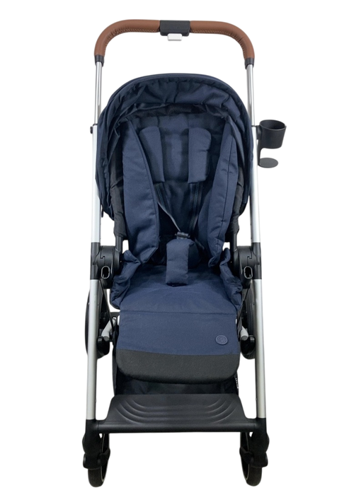 Shop Cybex Balios S Lux Stroller, 2021, Ocean Blue, Silver Frame at GoodBuy Gear