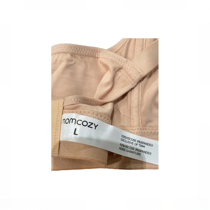 Shop Momcozy SMOOTH- Ultra Soft Omni Maternity Nursing Bra, Large, Beige at GoodBuy Gear
