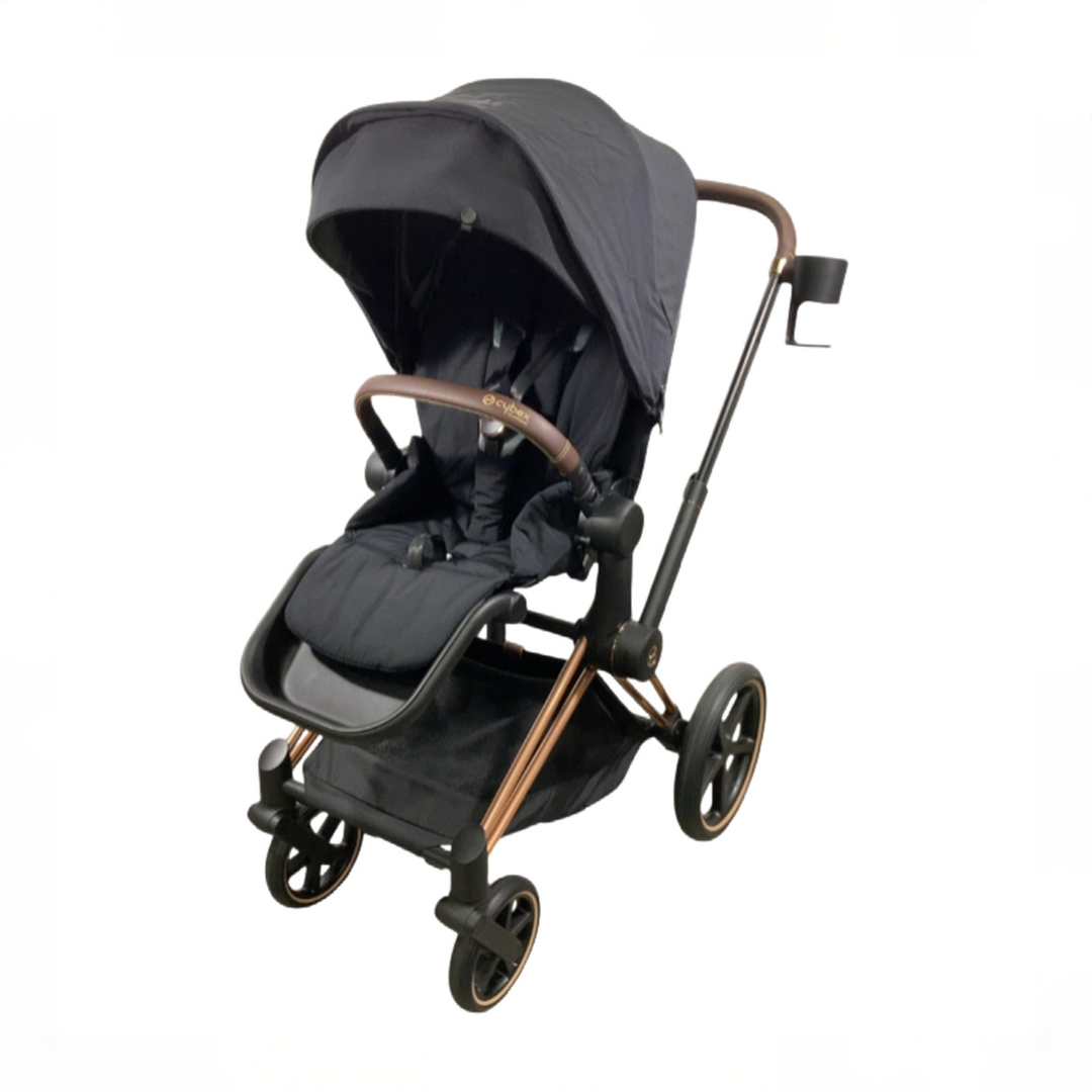 Cybex PRIAM4 Stroller, 2023, Deep Black, Rose Gold