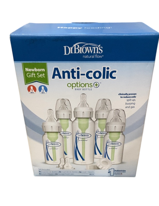 Shop Dr. Brown's Natural Flow Options+ Anti-Colic Newborn Gift Set, Green, 14 Count at GoodBuy Gear
