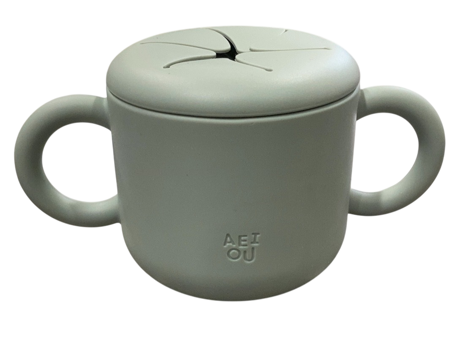 Shop AEIOU Silicone Snack Cup, 2 Pack, Sage/Oat Speckle at GoodBuy Gear