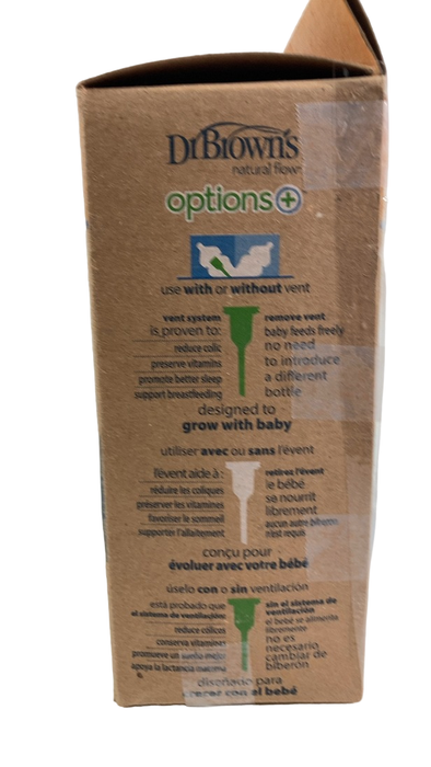 Shop Dr. Brown's Options+ Anti Colic Wide Neck Glass Bottles 2-Pack, 5 oz/150 ml at GoodBuy Gear