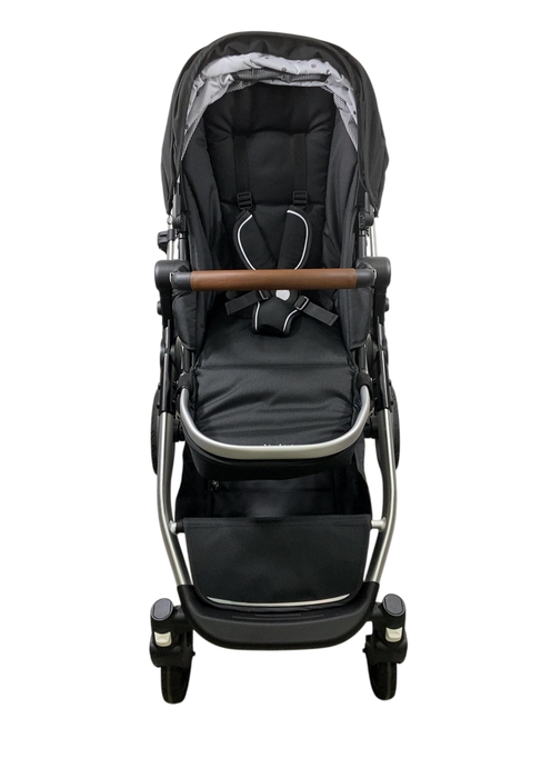 Shop Mockingbird Single 2.0 Stroller, 2024, Black, Silver With Penny Leather, Watercolor Drops at GoodBuy Gear
