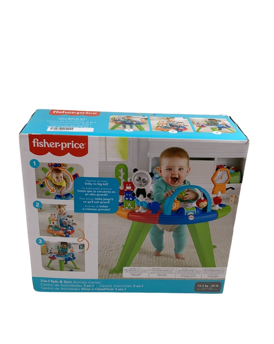 used Fisher Price 3-in-1 Spin & Sort Activity Center