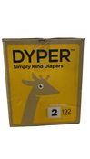 Shop DYPER Bamboo Diaper Box, 192 count, 2, 12-18 lbs at GoodBuy Gear