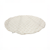 Shop Poppyseed Play Linen Round Mat, Neutral Line at GoodBuy Gear