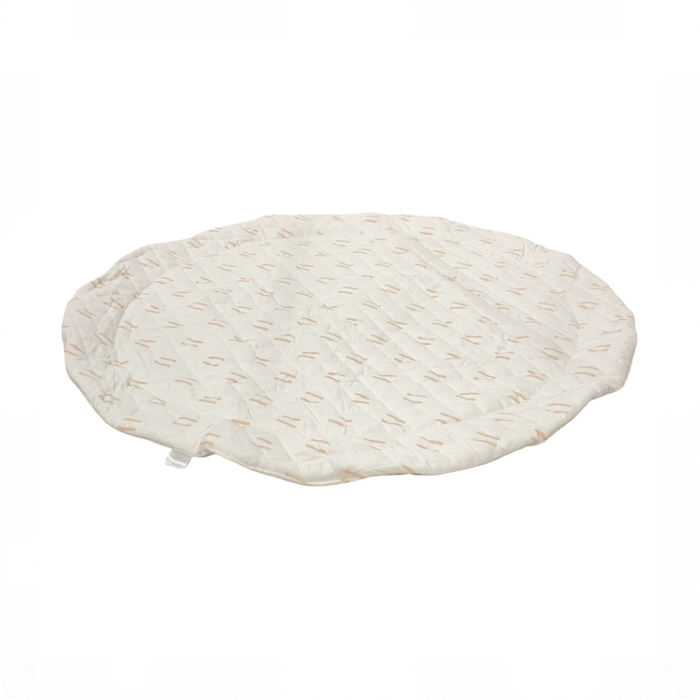Shop Poppyseed Play Linen Round Mat, Neutral Line at GoodBuy Gear