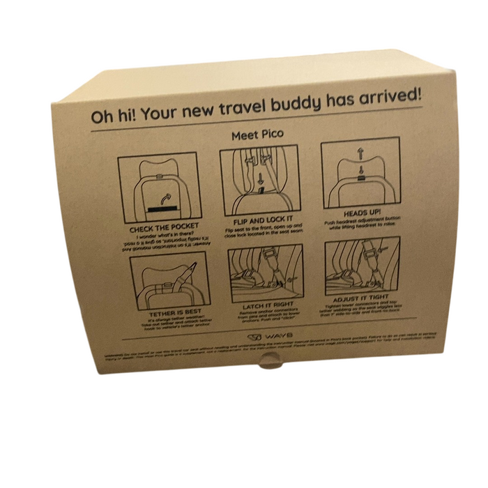 Shop WAYB Pico Portable Car Seat, 2023, Earth at GoodBuy Gear