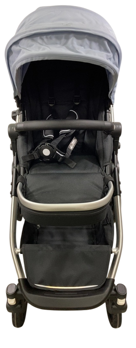 Shop Mockingbird Single to Double 2.0 Stroller, 2024, Silver With Black Leather, Sky, Watercolor Drops at GoodBuy Gear