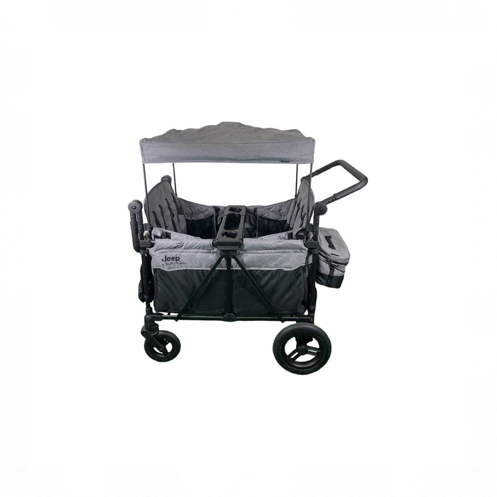 Shop Delta Children Jeep Deluxe Wrangler Wagon Stroller with Cooler Bag and Parent Organizer, 4 Seater, Grey at GoodBuy Gear