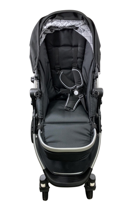 Shop Mockingbird Single to Double 2.0 Stroller, 2024, Black, Silver With Penny Leather, Windowpane at GoodBuy Gear