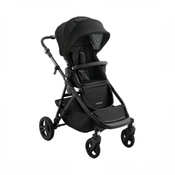 Shop Mockingbird Single to Double 3.0 Stroller, 2025, Black Windowpane, Charcoal with Black Leather at GoodBuy Gear