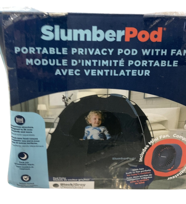 Shop SlumberPod 3.0 Sleep Canopy with Fan, Black with Gray Accents at GoodBuy Gear