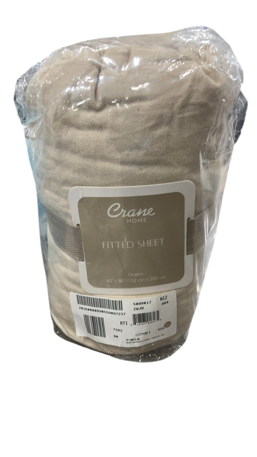 Shop Crane Baby Calm Crinkled Comfort Fitted Sheet, Beige at GoodBuy Gear