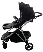 Shop Mockingbird Single to Double 2.0 Stroller, 2024, Black, Silver With Black Leather, Windowpane at GoodBuy Gear