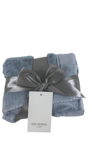 Shop Saranoni Lush Mini Blanket, Storm Cloud at GoodBuy Gear