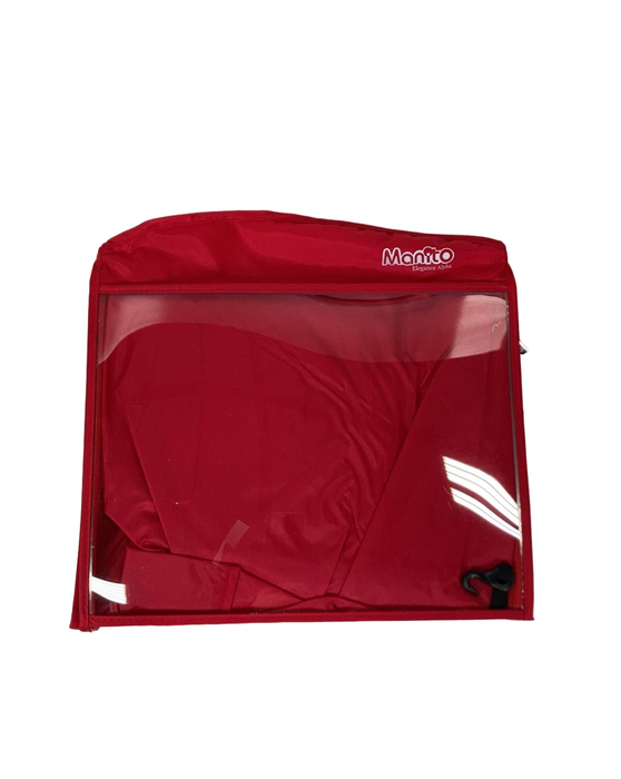 used Manito Elegance Beta Stroller Weather Shield Rain Cover, Red