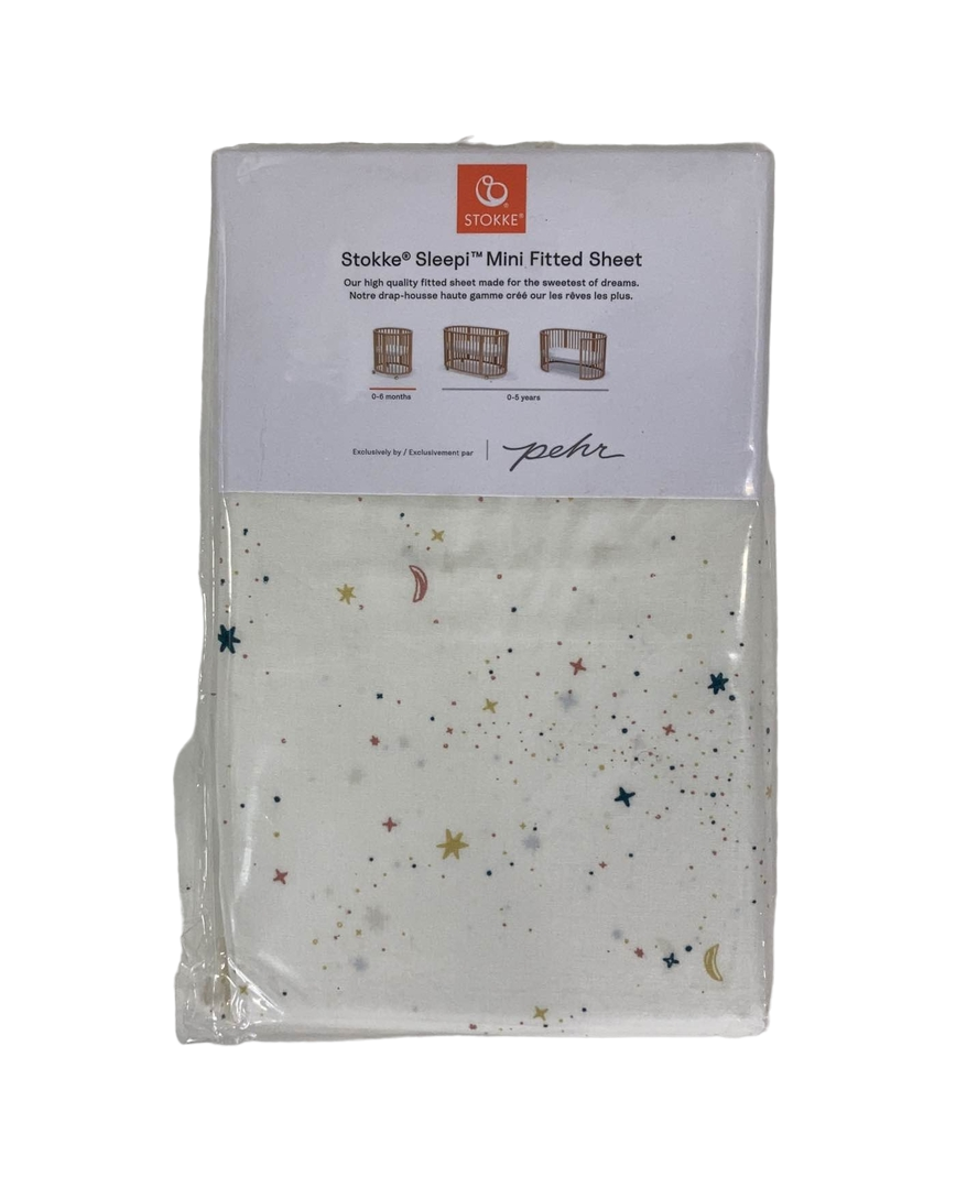 stokke sleepi mini sheets Stokke Sleepi Mini Fitted Sheet, Celestial, V3