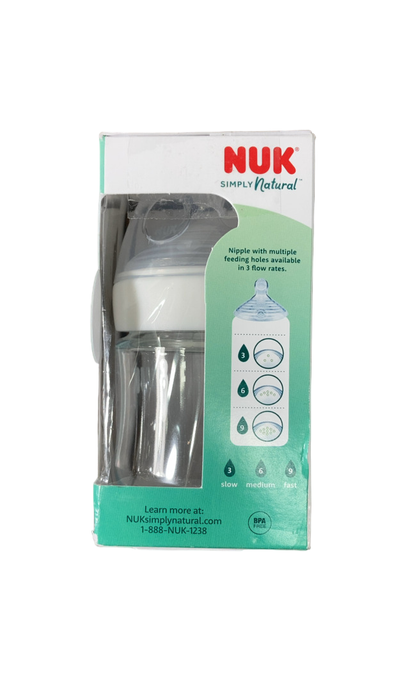 Shop NUK Simply Natural Glass Bottle, 3 Pack, 4oz at GoodBuy Gear