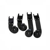 Shop Bumbleride Indie Twin Car Seat Adapters Set for Nuna/Cybex/Maxi Cosi/Clek, Black at GoodBuy Gear