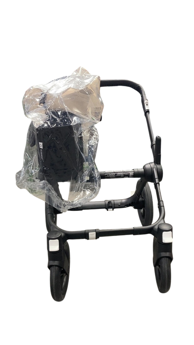 Shop Bugaboo Donkey 5 Duo Stroller Frame, Black, 2024, Frame and Side Basket at GoodBuy Gear