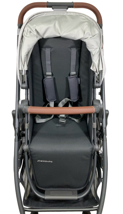 UPPAbaby CRUZ V2 Stroller, 2024, Anthony(White and Grey Chenille) HIDDEN REPLACEMENT #386459-Strollers-GoodBuy Gear