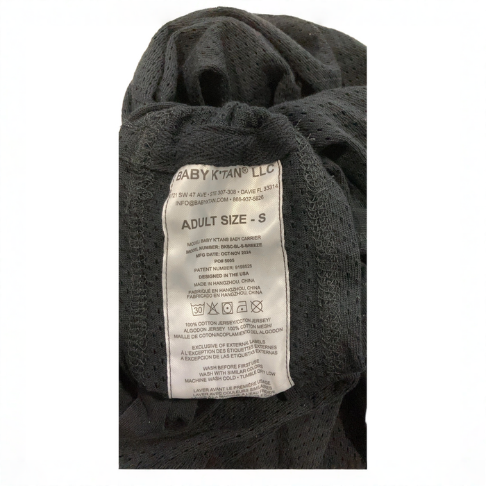 Shop Baby K'tan Baby Carrier, Black, Breeze, Small at GoodBuy Gear