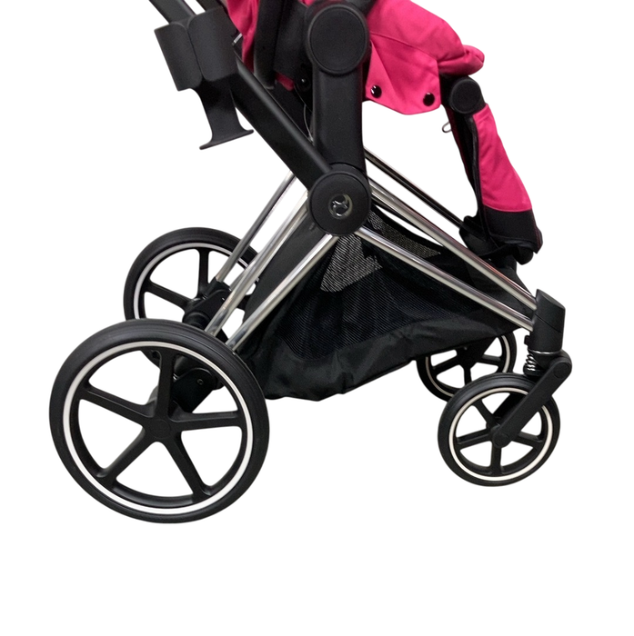Shop Cybex PRIAM Stroller, 2019, Chrome With Black Details, Fancy Pink at GoodBuy Gear
