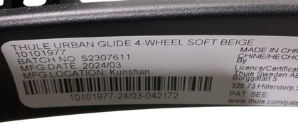 Shop Thule Urban Glide 4-Wheel Stroller, 2024, Soft Beige at GoodBuy Gear