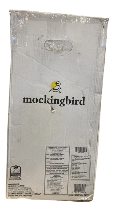 Shop Mockingbird Single to Double 2.0 Stroller, Black, Windowpane, Silver With Penny Leather, 2025 at GoodBuy Gear