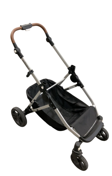 Shop Mockingbird 2.0 Single to Double Stroller Frame, 2024, Silver With Penny Leather at GoodBuy Gear