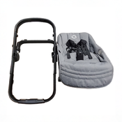 Shop Bugaboo Kangaroo Single To Double Stroller, 2024, Black, Moon Grey, Moon Grey at GoodBuy Gear