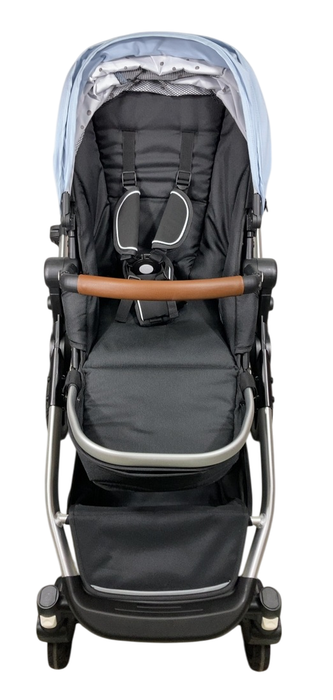 Shop Mockingbird Single to Double 2.0 Stroller, 2024, Silver With Penny Leather, Sky, Watercolor Drops at GoodBuy Gear
