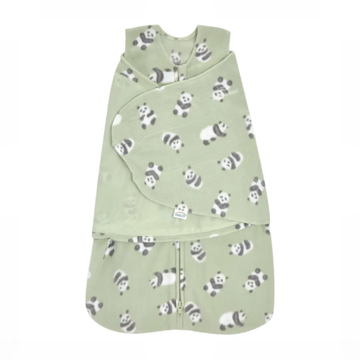 Shop Halo Micro-Fleece Swaddle, Cozy Pandas, Newborn at GoodBuy Gear
