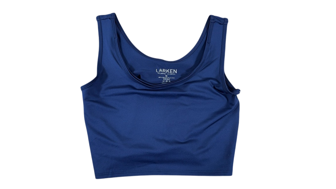 Shop Larken The Larken X Nursing Bra, Medium, Marine at GoodBuy Gear