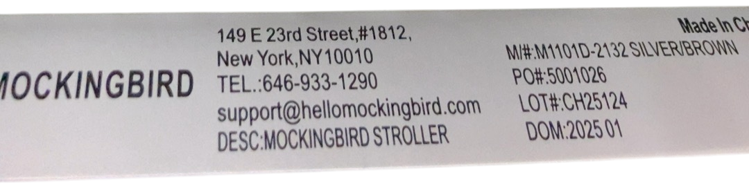 Shop Mockingbird Single 2.0 Stroller, 2025, Black, Silver With Penny Leather, Windowpane at GoodBuy Gear