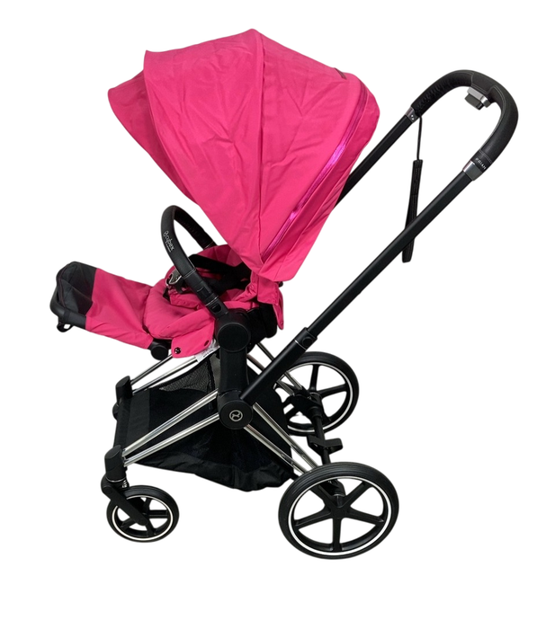 Shop Cybex PRIAM Stroller, 2019, Chrome With Black Details, Fancy Pink at GoodBuy Gear