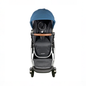 Shop Mockingbird Single to Double 2.0 Stroller, 2025, Sea, Silver With Penny Leather, Watercolor Drops at GoodBuy Gear