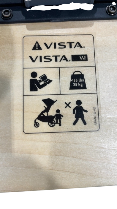 Shop UPPAbaby VISTA PiggyBack Ride-Along Board (2015+), Natural Wood/Black at GoodBuy Gear