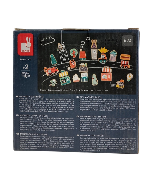 Shop Janod 24 Piece Wooden Magnet Set, City at GoodBuy Gear
