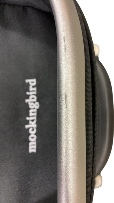 Shop Mockingbird Single 2.0 Stroller, 2024, Black, Silver With Black Leather, Watercolor Drops at GoodBuy Gear