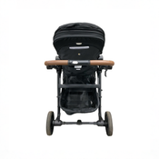 Shop Mockingbird Single to Double 3.0 Stroller, 2025, Charcoal with Penny Leather, Solid Black at GoodBuy Gear