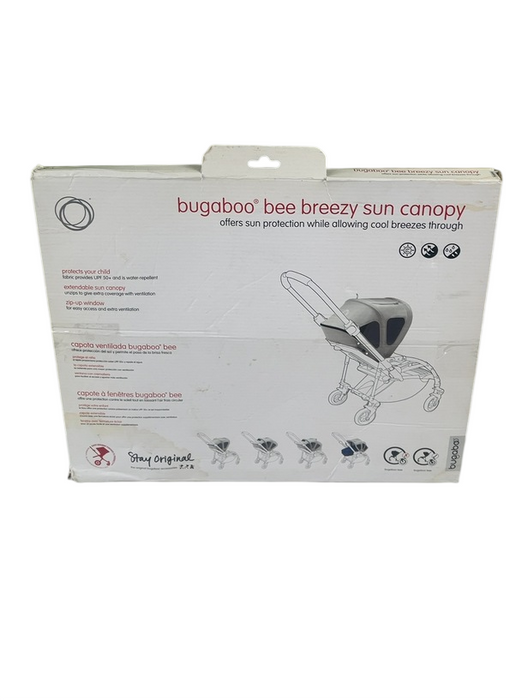 Shop Bugaboo Bee Breezy Sun Canopy, Arctic Grey at GoodBuy Gear