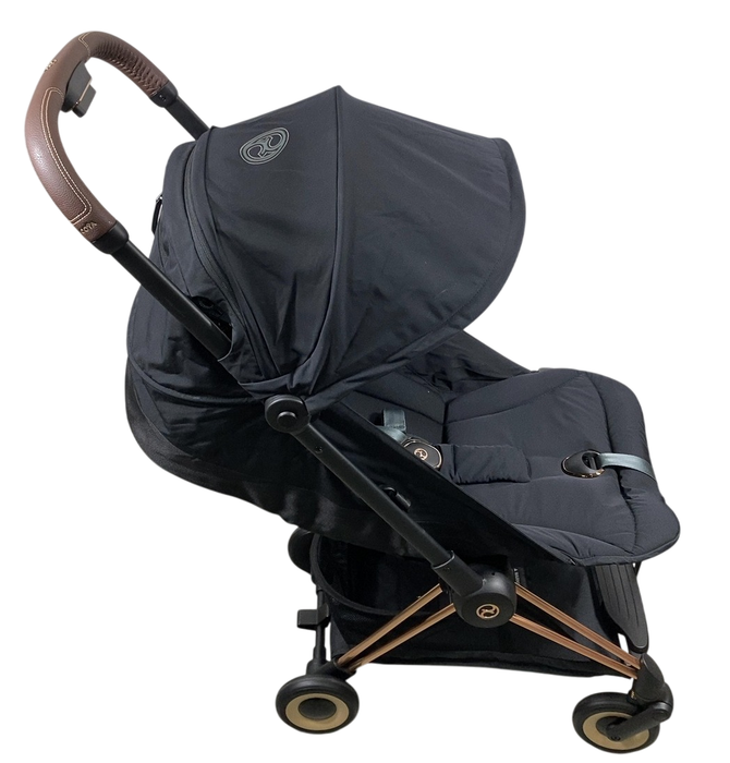 Shop Cybex Coya Stroller, 2023, Rose Gold, Sepia Black at GoodBuy Gear