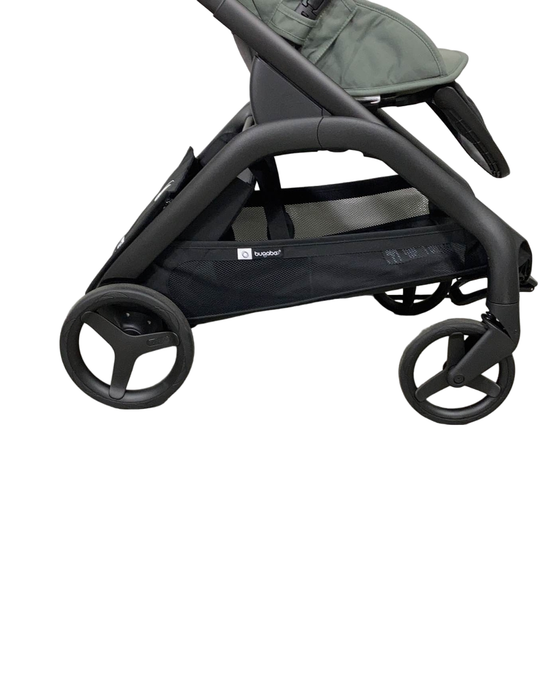 used Bugaboo Dragonfly Bassinet and Seat Stroller, 2023, Black, Forest Green, Forest Green