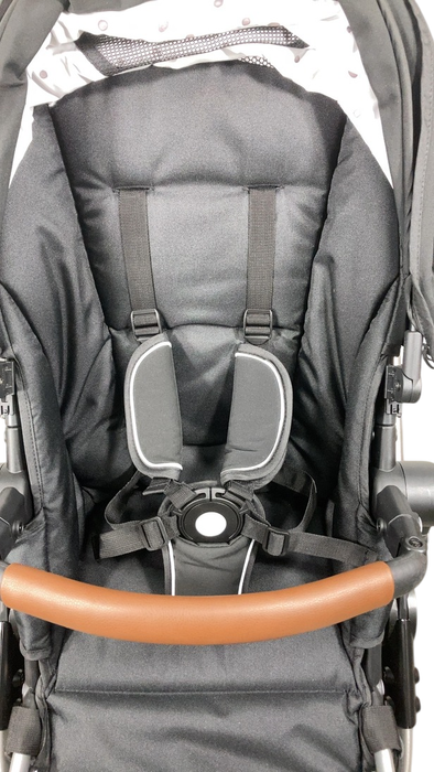 Shop Mockingbird Single 2.0 Stroller, 2024, Black, Silver With Penny Leather, Watercolor Drops at GoodBuy Gear